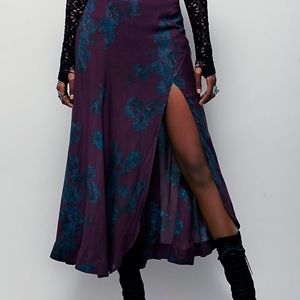 Free People Olivia High Slit Maxi Skirt